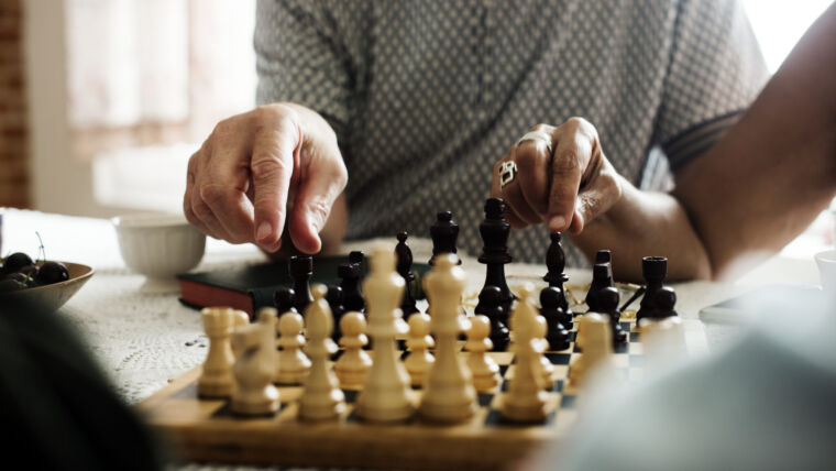 senior concierge accompanying an elderly for outings, board games, conversations, or movie trips